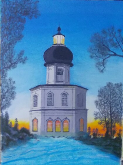 Храм-маяк на Секирной горе. Соловки