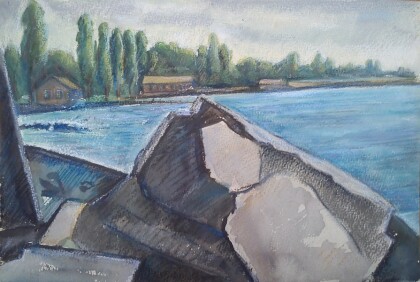 Море.Камни.