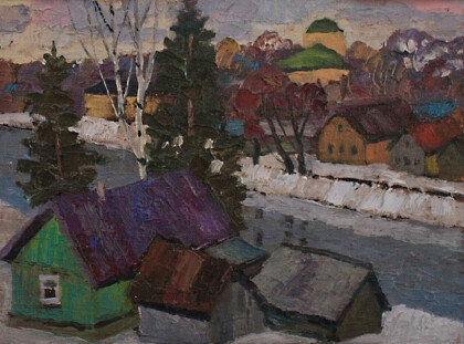 Домики у реки