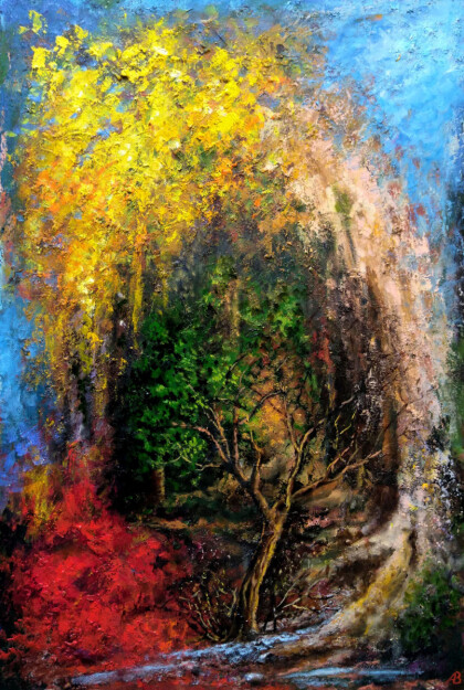 С шоссе открывался удивительный вид