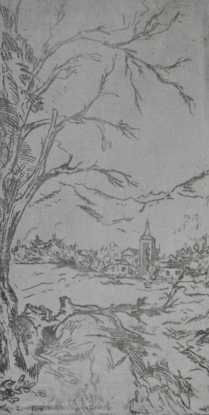 Пейзаж с горами