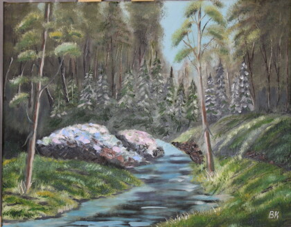 Лесная река