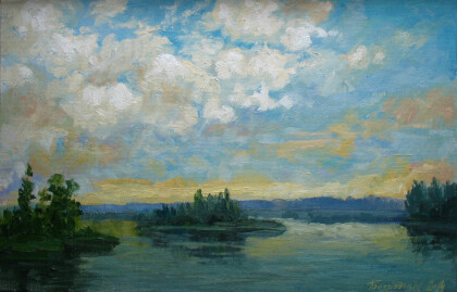 Вечер на озере