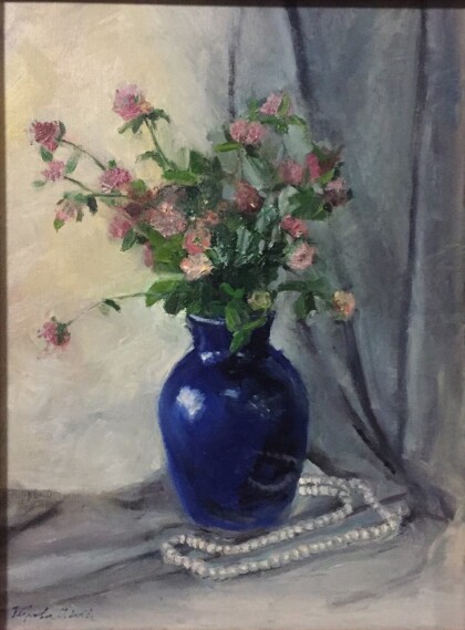 клевер в вазе