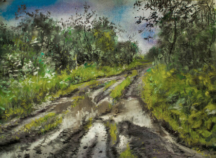 дорога после дождя