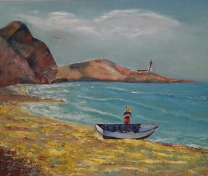 На рыбалке. Маяк.