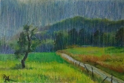 Дождливый пейзаж