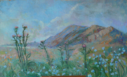 Горы с чертополохом