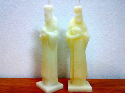 Николай Чудотворец свеча статуэтка