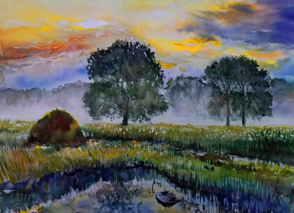 Вечер на болоте