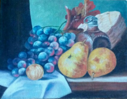 Мушка на спелой груше