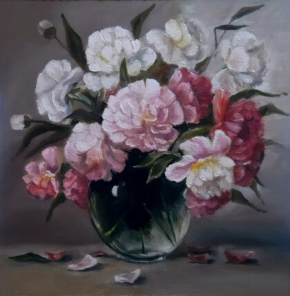 Пионы натюрморт