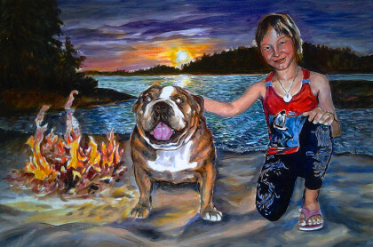 вечер на озере