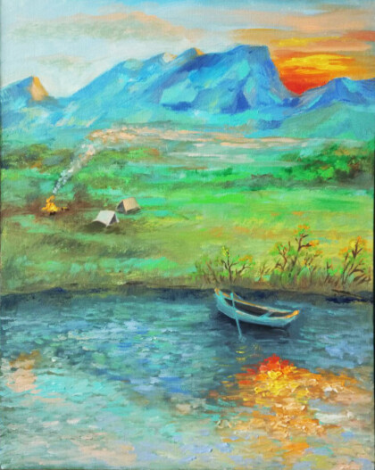 У подножья гор