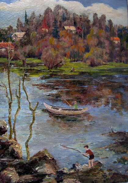 Ветреный день под Калининградом.