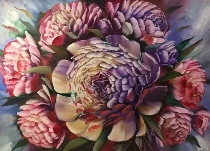 Букет пионов