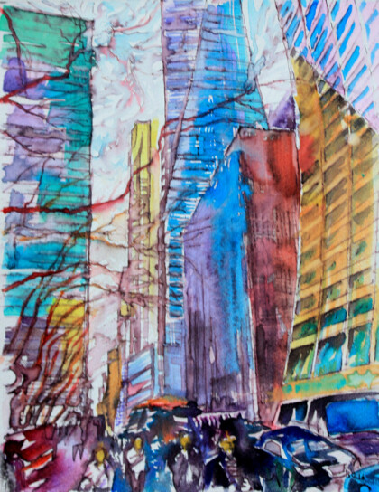 42-я стрит на Брайнт-парк в Нью-Йорке