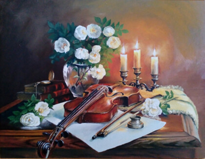 Натюрморт со скрипкой.