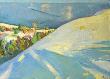 Синий вечер в дюнах