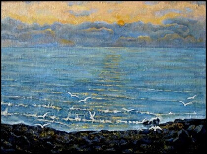 Каспий ранним утром