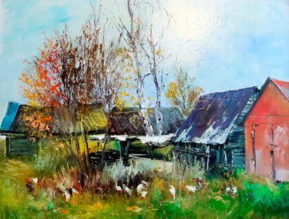 Хозяйство с курями