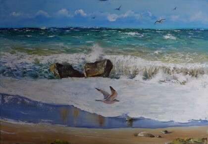 Осенее море, Абхазия