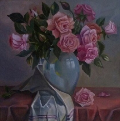 Натюрморт с розами