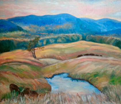 "У подножия горы Кунгак"