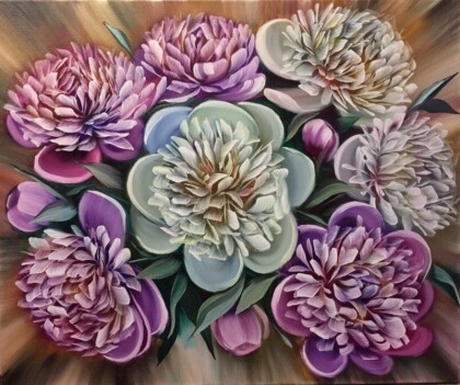 Белые пионы