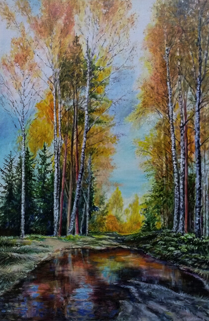 Осенняя лужа