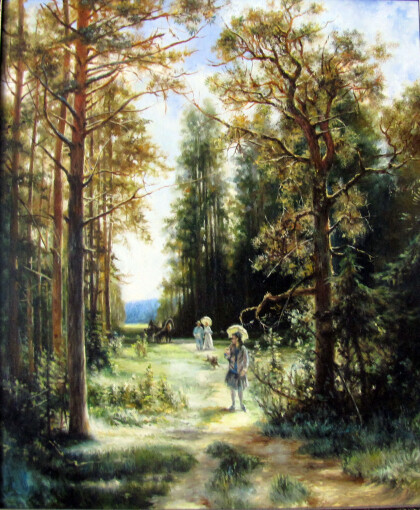 Дорога в лесу