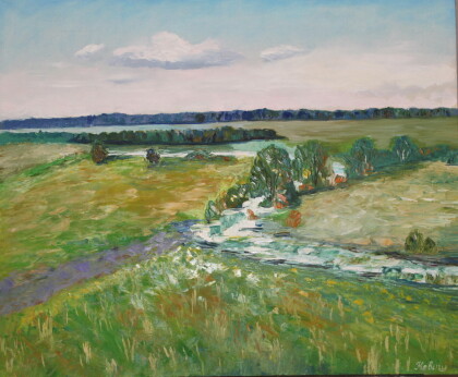 Речка в поле