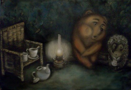 Медвежонок и ёжик