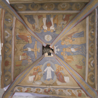 Проект росписи подкупольных сводов сельского храма