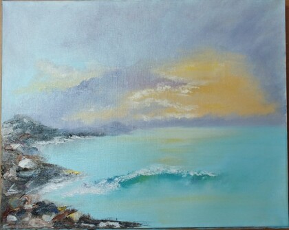 Закат на море