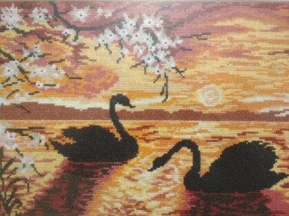 Закат на озере