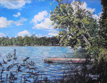 Пруд в Петергофе