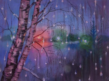 Берёза за окном