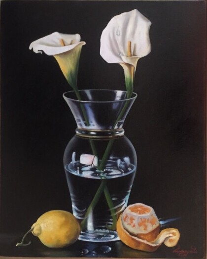 Каллы в вазе