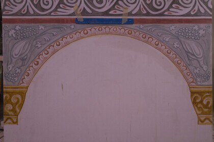 Орнаменты в монастырском храме.