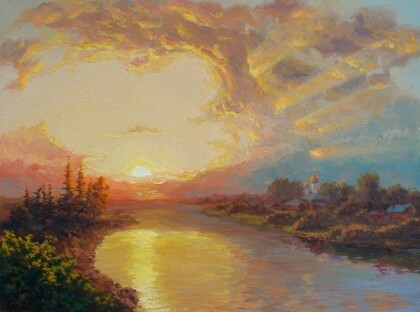 Оранжевый закат