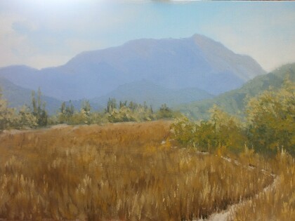 Поля,дороги,горы,осень