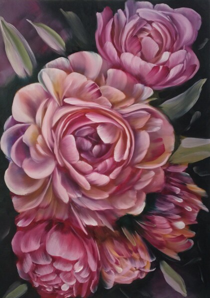 Бархатные пионы