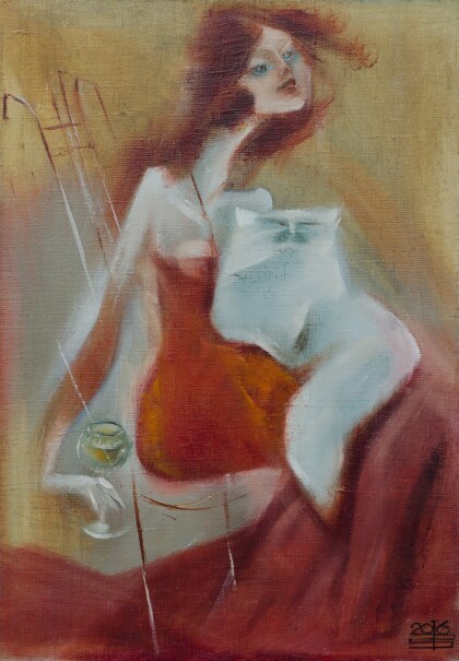 Дама с котиком