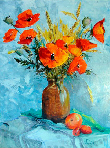 Натюрморт с маками