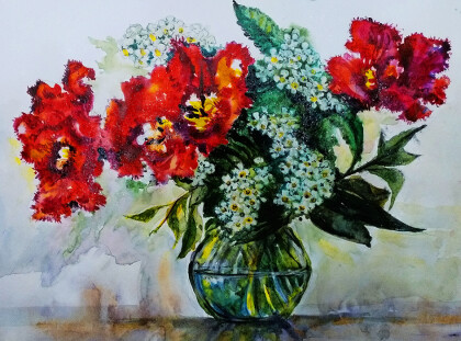 Краснобелый микс