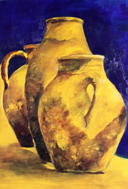 Желтое на синем