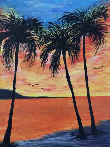 Пальмы.Небо.Океан.