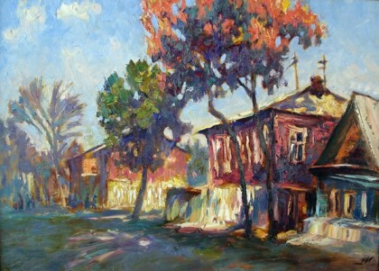 На улице Маяковского - осень