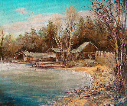 На берегу реки Уса